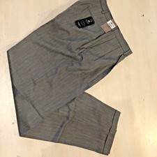 JM Haggar Suit pants 34 X 34 Gray Pleated Cuffed New Dress pants