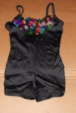 NWOT Spandex Camisole Child Shorty Unitard Spangle Bodice Dance Costume child sz