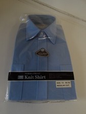 NEW Vintage Size 15 32/33 Sears Men's Perma Prest Long Sleeve Blue