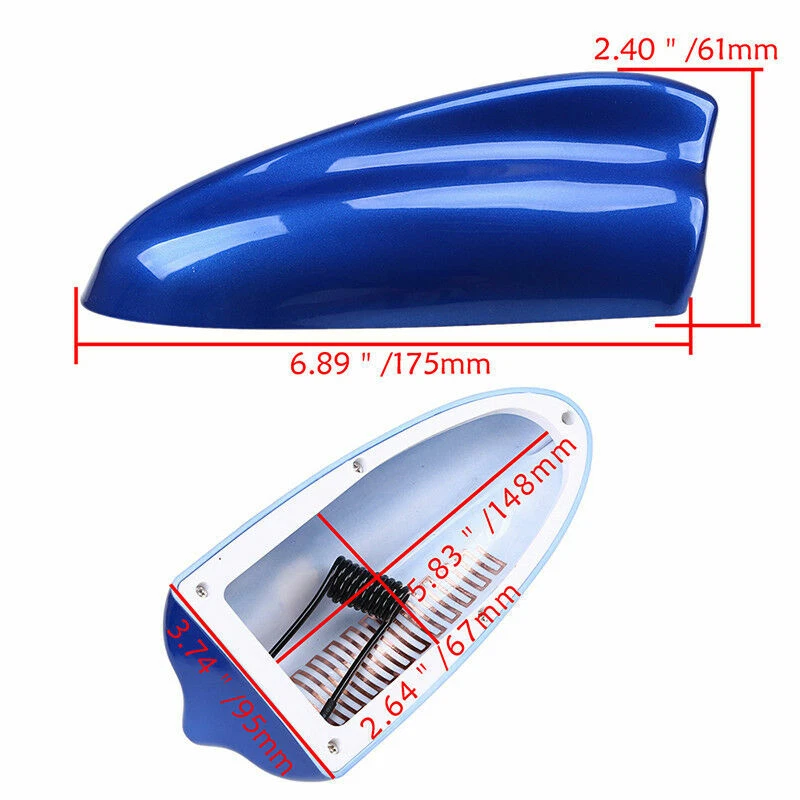 Antena ficticia decorativa estilo aleta de tiburón techo techo techo cubierta aérea Foto 2 de 4