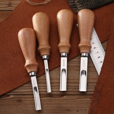 4Pcs Leather Edge Skiving Bevelers Wide Mouth Leathercraft Edge Beveler Tool
