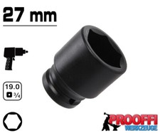 KRAFT Power Schlagschrauber Nuss 3/4" Stecknuss 27 mm Steckschlüssel 6-Kant Kurz