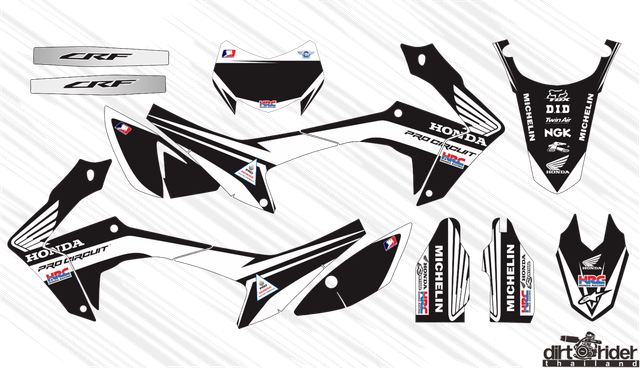 52 Honda Crf250l Crf250m 12 16 Decals Stickers Graphics Kit For Sale Online Ebay