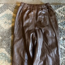 Vintage Firenze Leather Pants Brown L Made For Saks Fifth Avenue Made In Usa