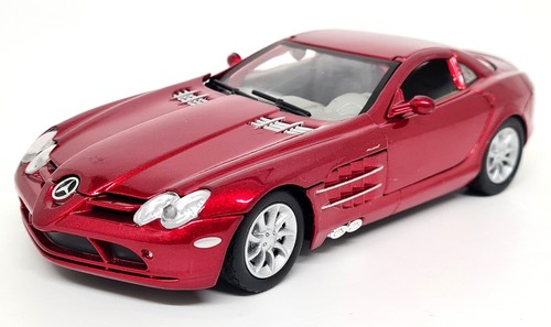 Motormax 1/24 McLaren Mercedes SLR Metallic Red Supercar Diecast Scale Model Car - Picture 2 of 8