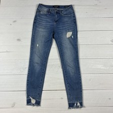 Judy Blue Straight Fit Jeans Size 5/27 Dark Blue Denim Preppy Stretch