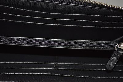NWT Coach 48437 Legacy Signature Slim Zip Wallet Black 'C' Fabric
