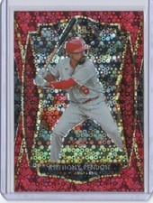 2021 Select Anthony Rendon Premier Level Red Disco Prizm - Los Angeles Angels