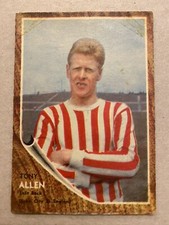 TONY ALLEN STOKE CITY A&BC Make a Photo (Blue Back) Football Cigarette/Gum Card