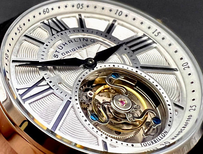 Stuhrling Original Men Viceroy New Tourbillon Limited Edition Alligator Watch
