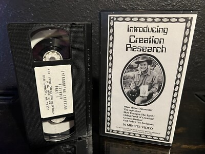 Introducing Creation Research VHS 1991 Film Anti Evolution Creationist 
