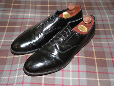 Brooks Brothers The CURZON Black Leather Men\'s Dress Oxfords Size 10 C Brooks Brothers Curzon English Oxford Formal Dress Shoes US  main image 2