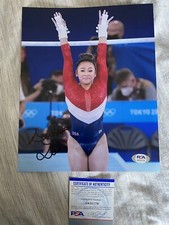 Suni Lee signed autographed 8x10 photo Gymnast USA star 8 PROOF Rare PSA COA
