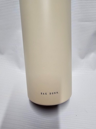 Rae Dunn Hustle Stainless Steel Travel Water Bottle 25 oz Ivory NEW - Picture 4 of 6