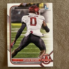 2021-22 BOWMAN UNIVERSITY JAYLEN WATSON #76 1ST BOWMAN PENN STATE NITTANY LIONS