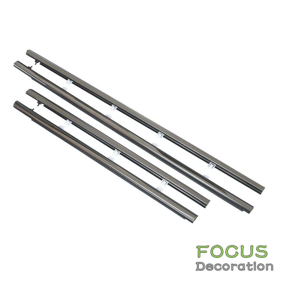 For Acura TSX 2009-2014 4Pcs Car Outside Window Moulding Weatherstrip Seal Belt - Image 2 of 4