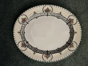 Royal Worcester Chalons Vintage Serving Platter 15” Rare England Dinnerware
