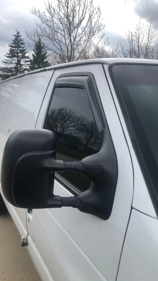 AVS 3M Tape-On In-Channel Rain Guards Vent Visors for 08-24 Ford E350 E450 E150 - Image 3 of 4