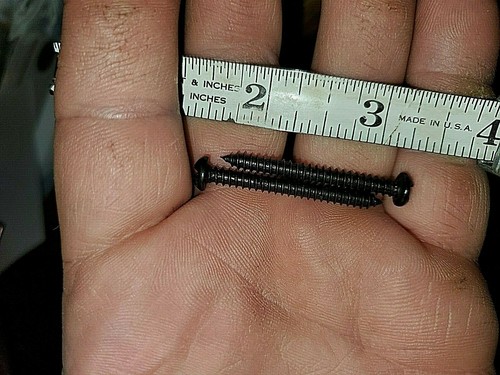 500 #8 1-1/2" TORNILLOS DE CHAPA Seguridad Redonda Ranura Unidireccional RECUBRIMIENTO DE ÓXIDO NEGRO - Imagen 2 de 9