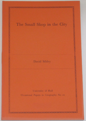 SMALL SHOPS CITY Retail Shopping 1970s Academic Study Research Town Planning