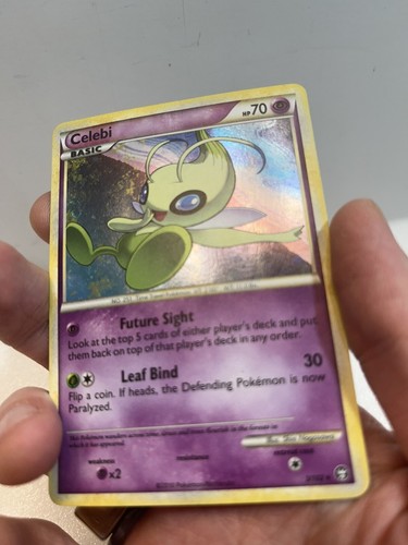 Celebi 3/102 Holo Raro Pokémon JCC HGSS Triunfante De Colección - Imagen 2 de 10