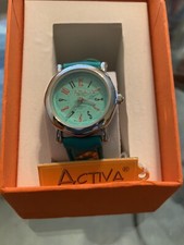 ACTIVA Watch for Kids/Juniors Teal Band Dial Cartoon Character Design Watch, NIB