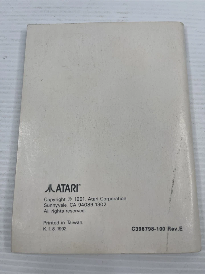 Owners Manual Console Atari Lynx System Instruction Manual Only - Model 2 #2 - Image 2 of 2