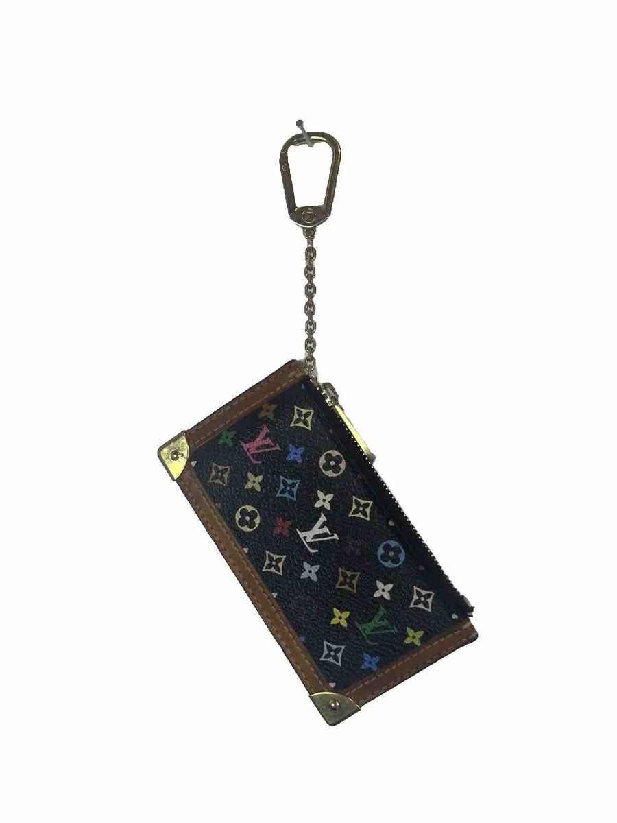 Louis Vuitton Monogram LV Logo Murakami Black Multicolor Key Card