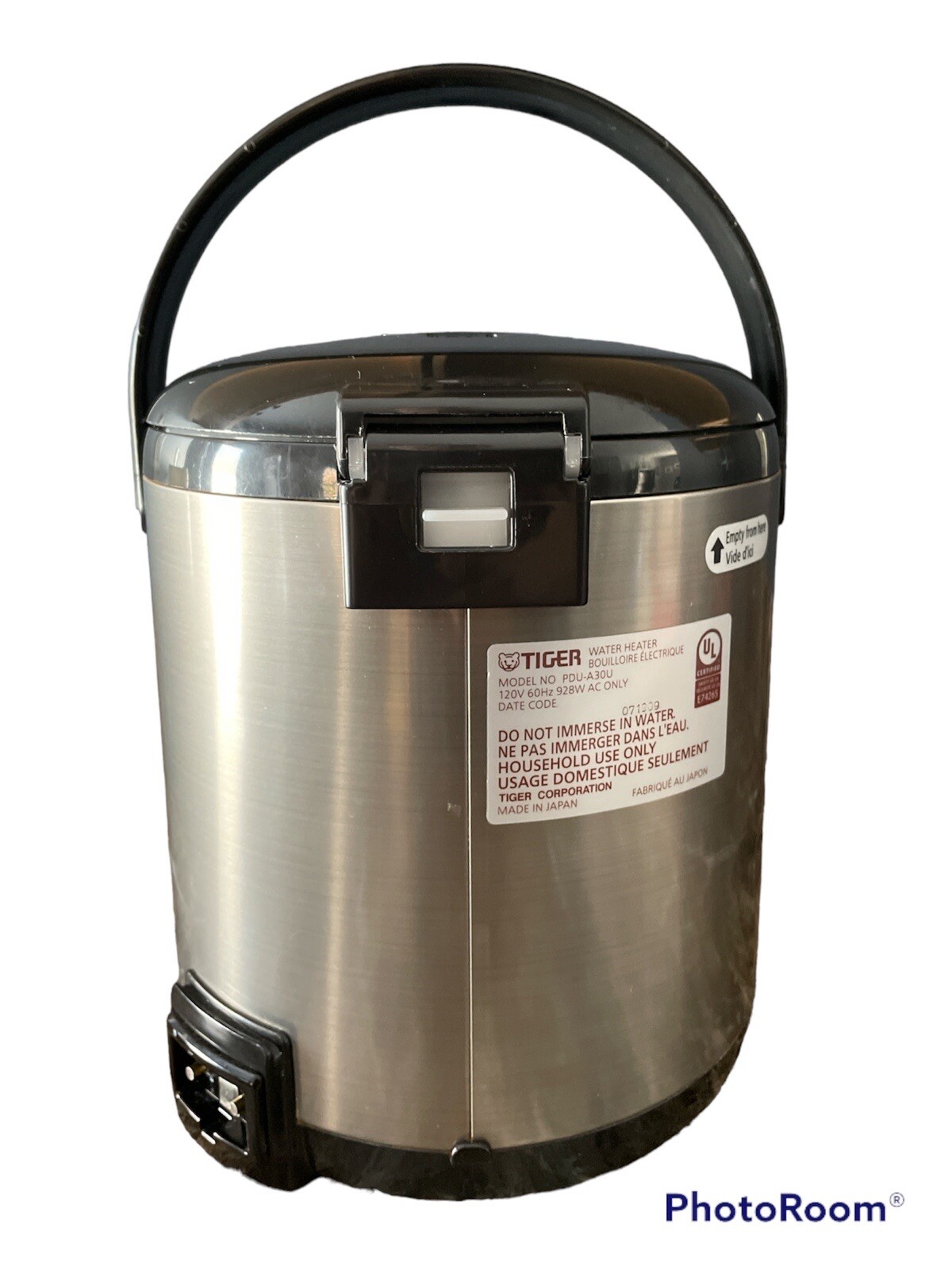 Tiger PDU-A50U-K Electric Water Boiler and Warmer, Stainless Blac |  transparencia.teteles.gob.mx