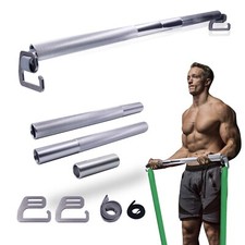Resistance Band Exercise Bar 74cm for Elastic band Squat deadlift workout