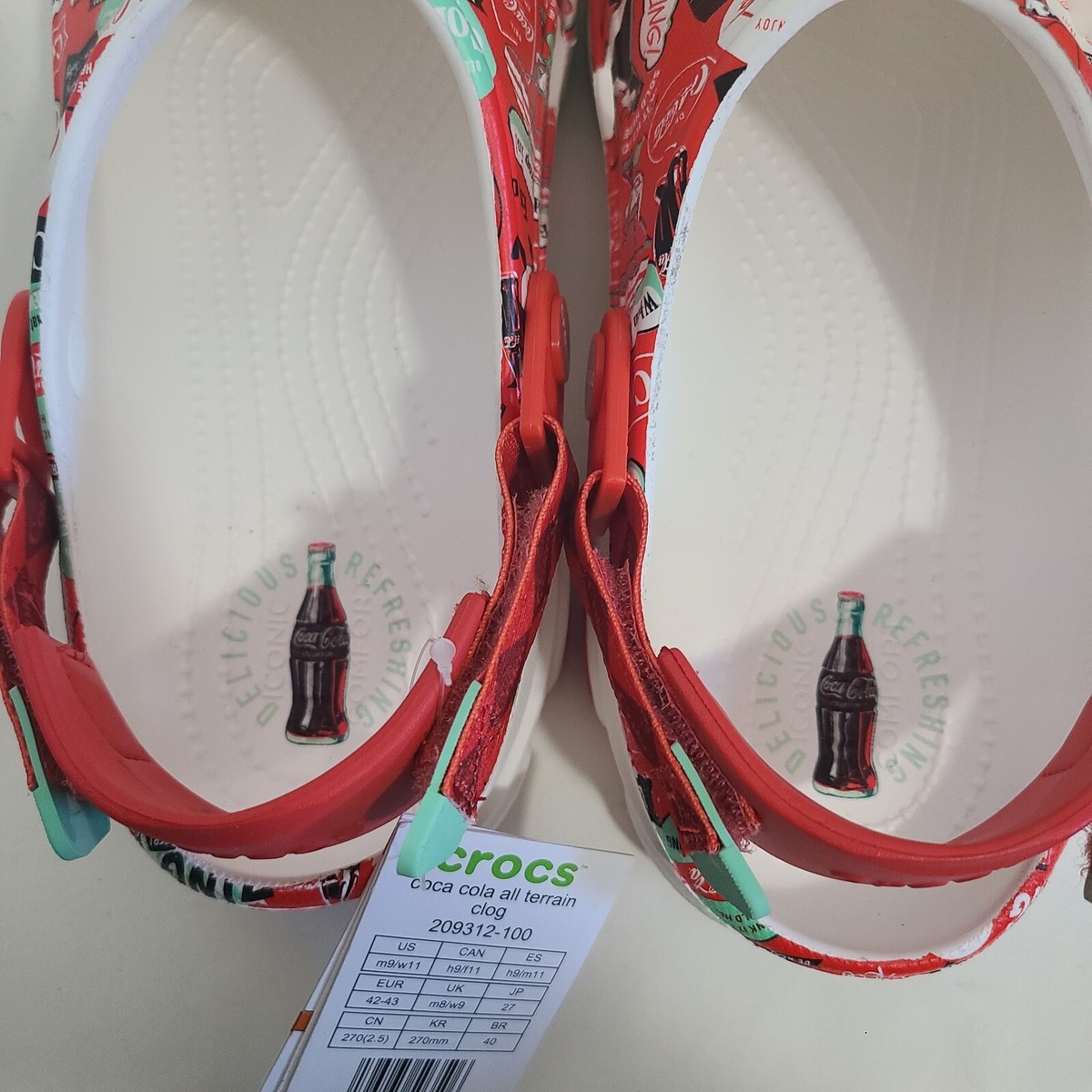 New CROCS Unisex COCA COLA ALL-TERRAIN CLOG Red WHITE Men 9  display picture 3