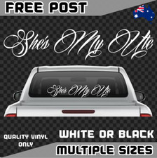 She's My Ute Sticker Decal Car Window Banner BNS Country Outback Hers Not His