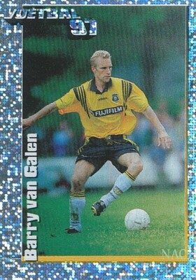 199 BARRY VAN GALEN # NETHERLANDS NAC.BREDA METAL STICKER PANINI FOOTBALL 97