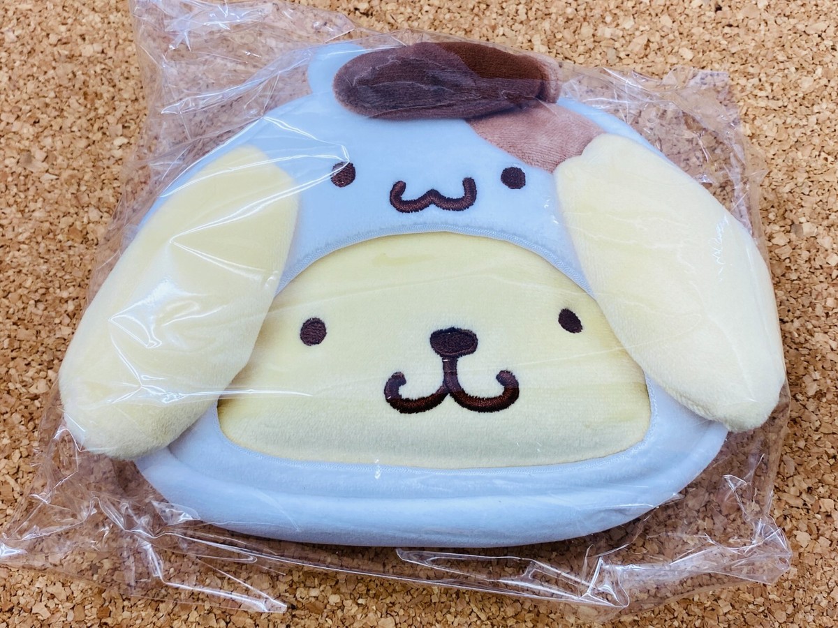 purin☆ Sanrio Pompompurin Die Cut Pouch Case Purin Headgear 108852 New