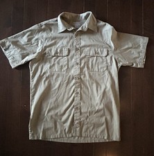 Carhartt Tradesman Men's Short Sleeve Work Shirt Tan Size L Regular