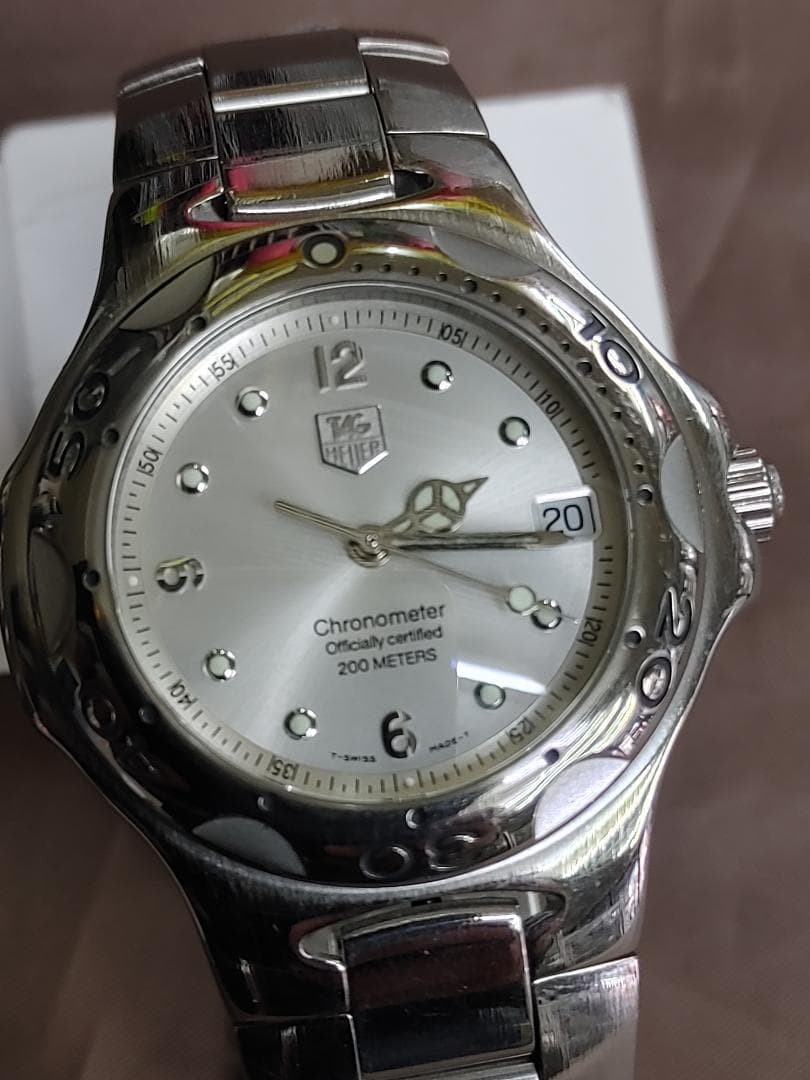 TAG HEUER Men's Chronometer Automatic SS Watch Silver Dial 40mm Used