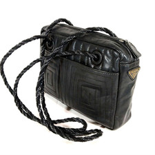 Borsa a tracolla Prada vintage in pelle design punto nero autentica...