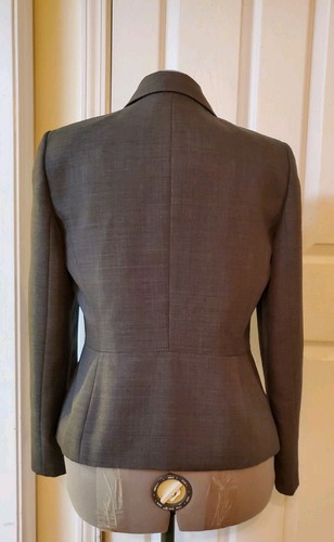Evan Picone Damen grau vorne geknöpft Blazer Jacke Größe 10 - Bild 6 von 8
