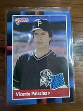 1988 Donruss #45 VICENTE PALACIOS Pittsburgh Pirates (RATED ROOKIE) Card.. rookie card picture