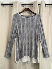 Apt. 9 Women s XL Top Black White Animal Prin...