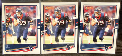 J.J. Watt Houston Texans lot of 3 2020 Panini Donruss Football Cards