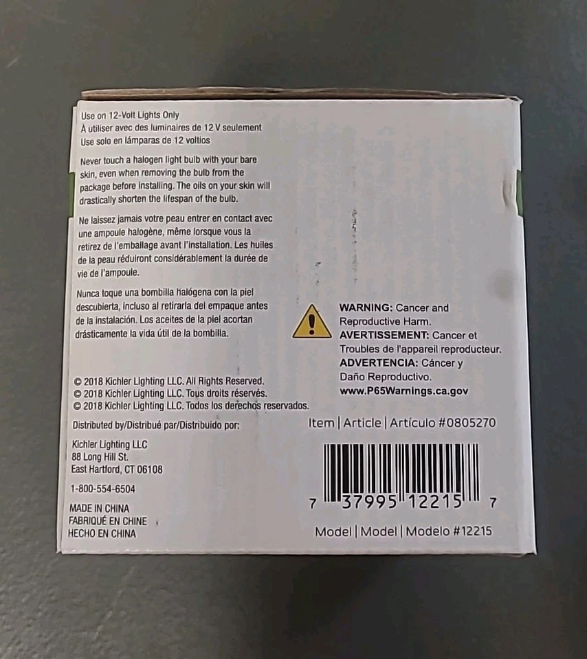 Kichler PAR36 36 Watt Landscape Bulbs, 12 Volt 0805270, Dimmable 4.38" NEW - Image 2 of 3