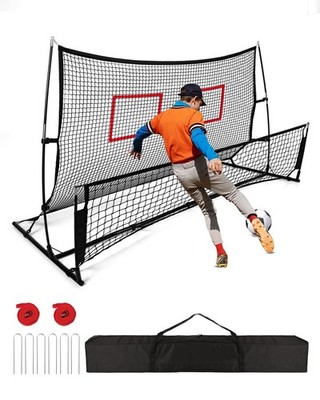 Soccer Rebounder 2In1, Large(7.2 x4 )&Small(7.2 x4 ) Dual-Sided Soccer Reboun...