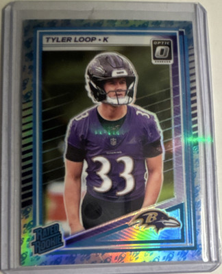 2025 Panini Donruss Optic Tyler Loop #227 Rated Rookie Prizm Baltimore Ravens