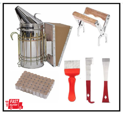 Bee Smoker Kit, Bee Smoker for Beekeeping Included Bee Hive Smoker with 54Pcs Be