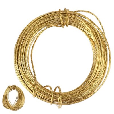 Picture Hanging Brass Wire, 32.5 Feet(10m) Braided Picture Gold 30lbs