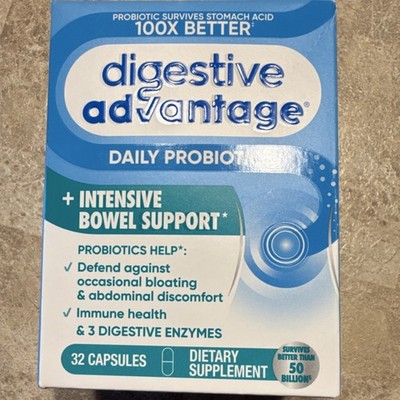 Digestive Advantage Intensive Bowel Support Daily Probiotic 32 Capsules