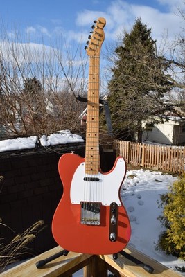 2020 Fender Vintera 50's Telecaster - MIM - Fiesta Red - SKB TSA HSC