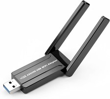 WiFi 6 USB Adapter AXE5400 Tri-Band Desktop PC Laptop