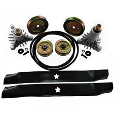 Fits Craftsman Fits Husqvarna DYT4000 Deck Rebuild Kit Spindle Blades Pulleys